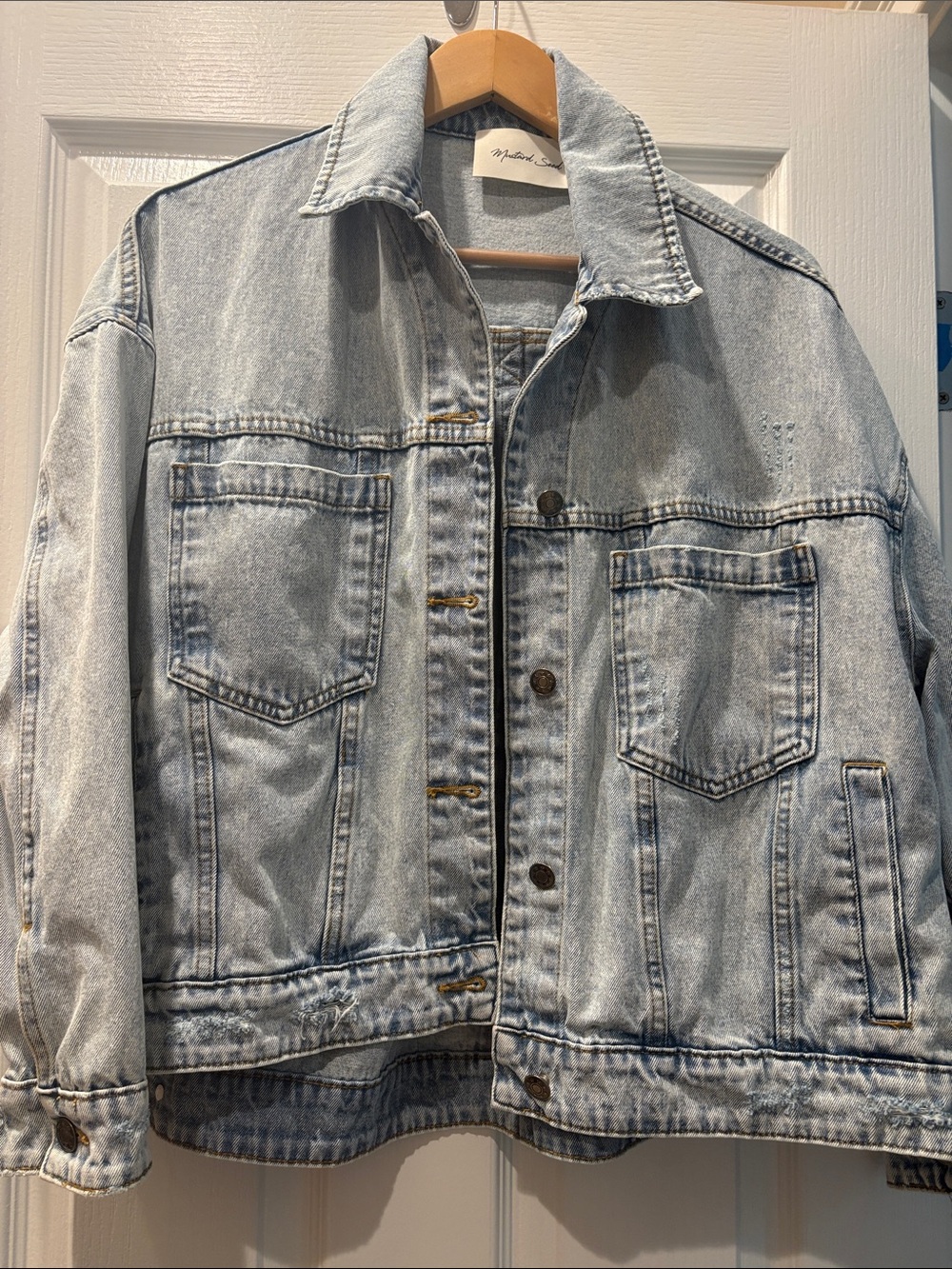 MUSTARD SEED OVERSIZED JEAN JACKET- small